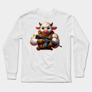 Fluffy Cow Long Sleeve T-Shirt